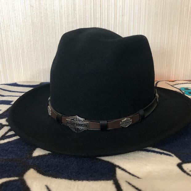 할리데이비슨(Harley-Davidson) 웨스턴 울페도라/카우보이햇 L