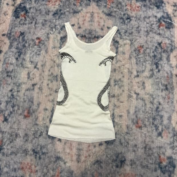 Sly twin snake ribbed sleeveless