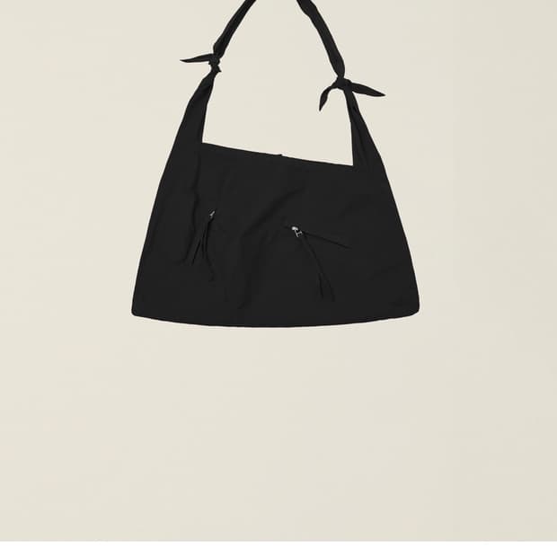 구매)) GARMENT DYED  TOTE BAG black