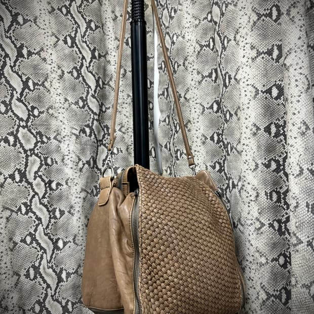 [Y2K Made in italy] Lamb Skin Zip Detail