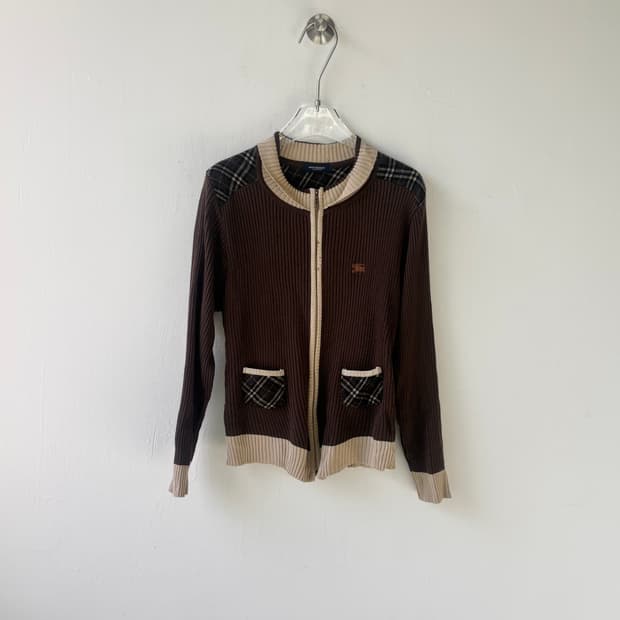 버버리 클래식 집업 가디건 