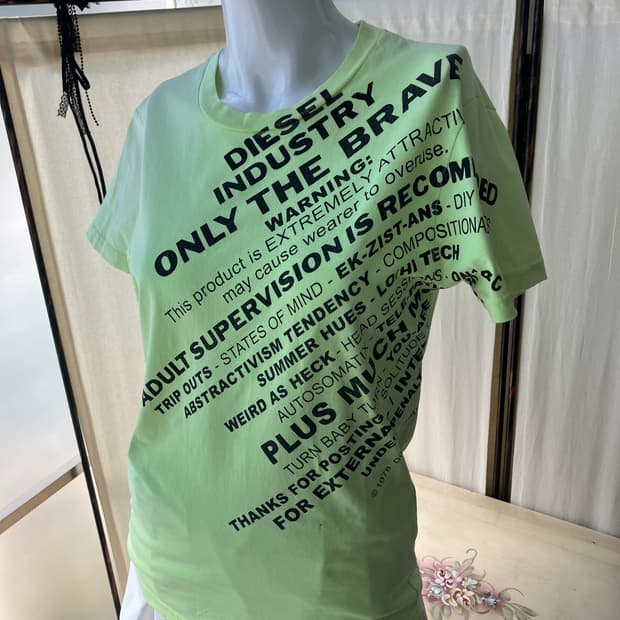 Diesel neon printing short sleeve