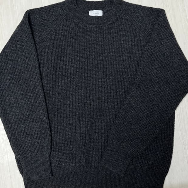 [2] phlannel 플라넬 램스울 니트 차콜