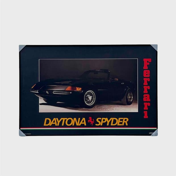페라리 데이토나 스파이더 빈티지 포스터 (액자포함)