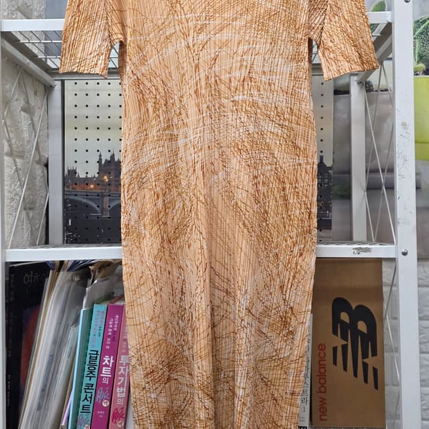 이세이미야케 플리츠플리즈 원피스 66~77 여름 반팔 롱원피스 WM50