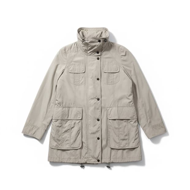 베이지색 여성 야상 점퍼 