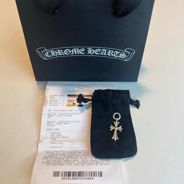 크롬하츠 타이니 크로스 펜던트