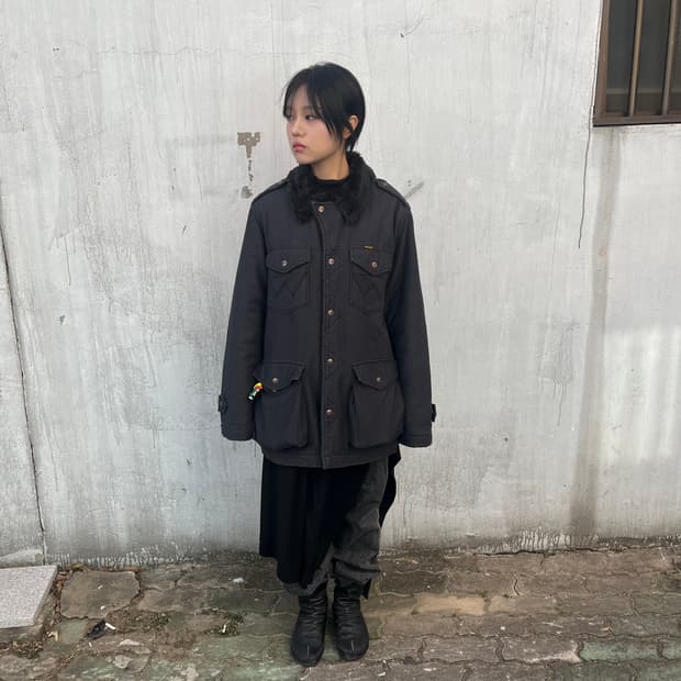 Wrangler 밀리터리 퍼 자켓 