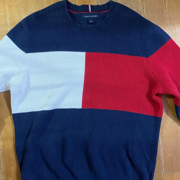 타미힐피거 컬러블록 니트 M (100)