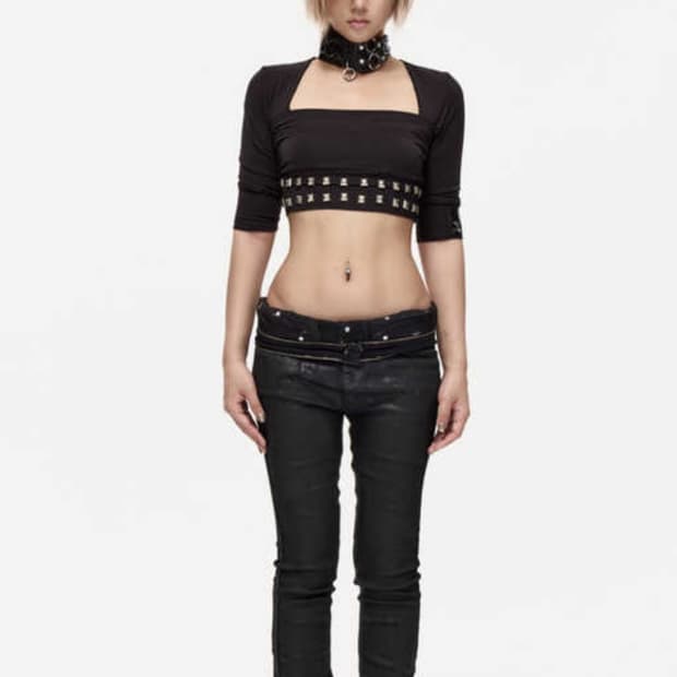 FreeOxygen skinny wax pants 빈티지 스키니