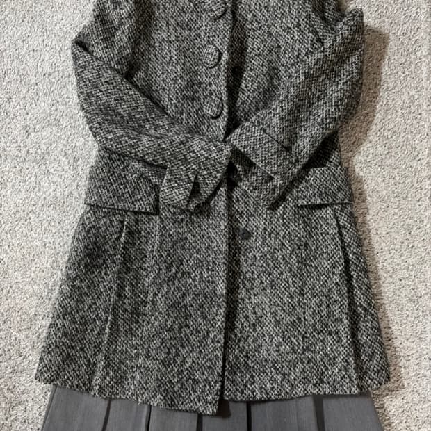 트위트 하프코트 모리걸 일본빈티지스타일