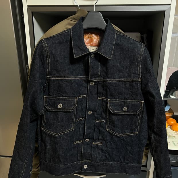 택포25) 버거스플러스 71949 2세대 셀비지 데님자켓 40사이즈