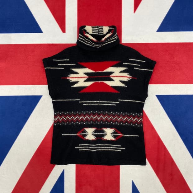 랄프로렌 터틀넥 니트베스트 여성 XL 