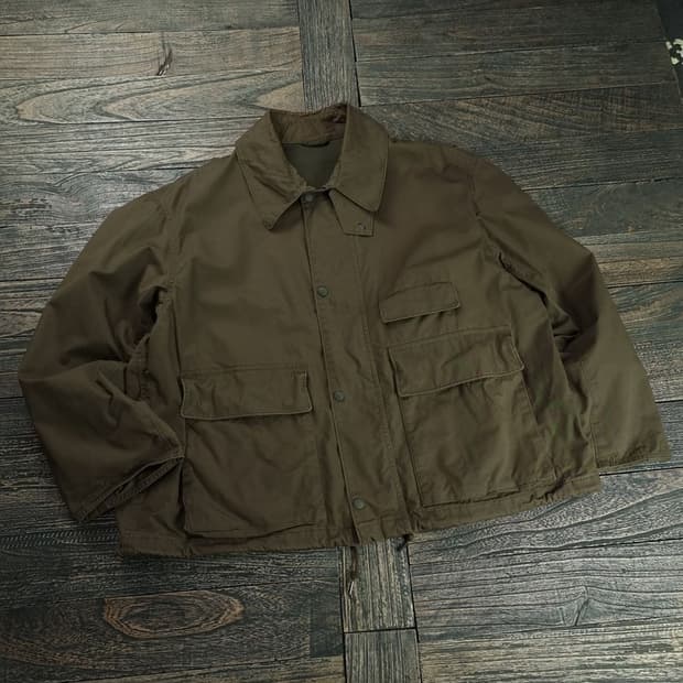 유니클로 U 르메르 오버사이즈 숏 필드 야상 자켓 올리브 M18928