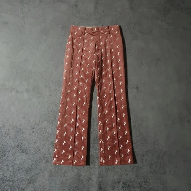 28인치 끌로에 벨벳 런웨이 홀스 팬츠