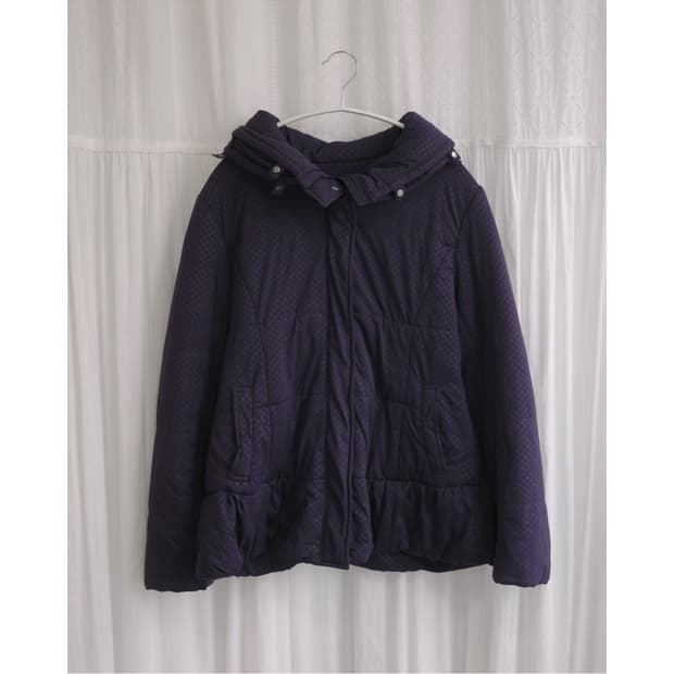 Purple shirring padding