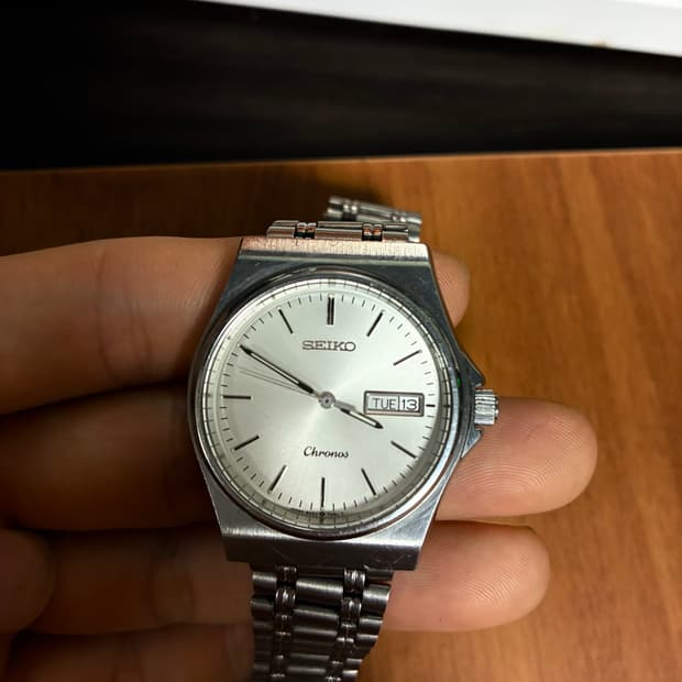 1980 빈티지 세이코 chronos 데이데이트 35mm