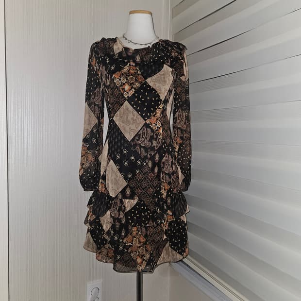 SI 텐더린 패치워크 히메 드레스