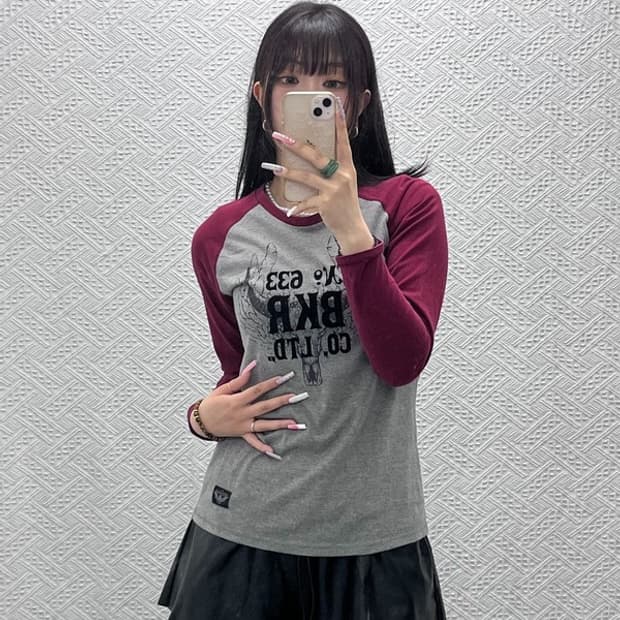 버커루 올드스쿨 스트릿 레트로 캐주얼 나그랑 롱슬리브 S C13174