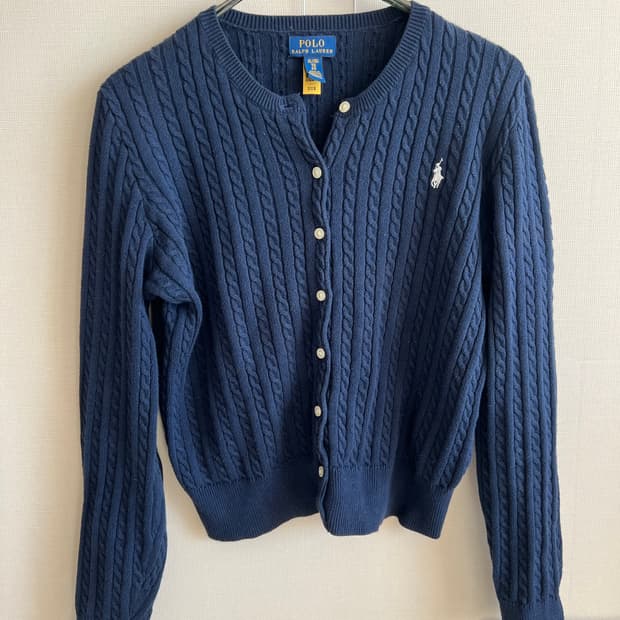 POLO  RALPH  LAUREN  케이블 니트 가디건