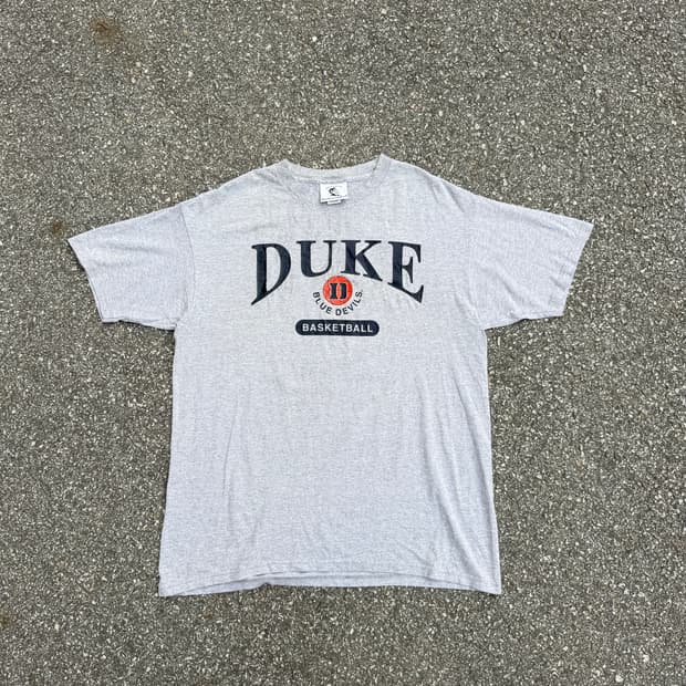 90s Made In Usa 듀크대 그레이 티셔츠