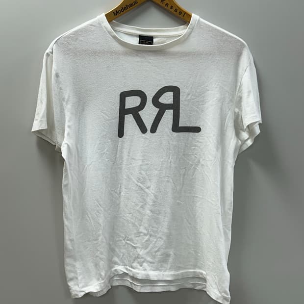 rrl 더블알엘 로고 프린트 티