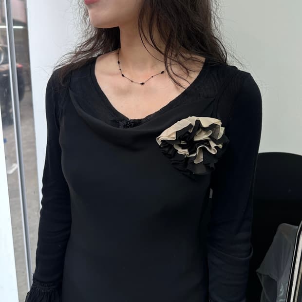 Noir Rhythm Beaded Choker Necklace