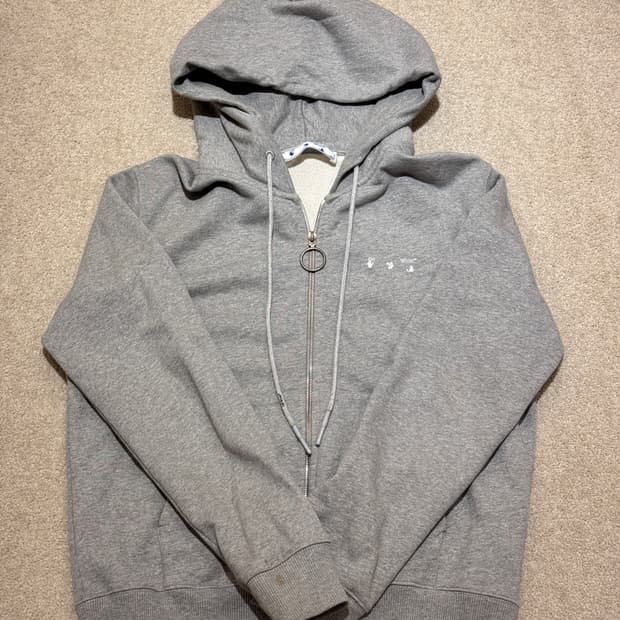 Off-White 후드집업 그레이
