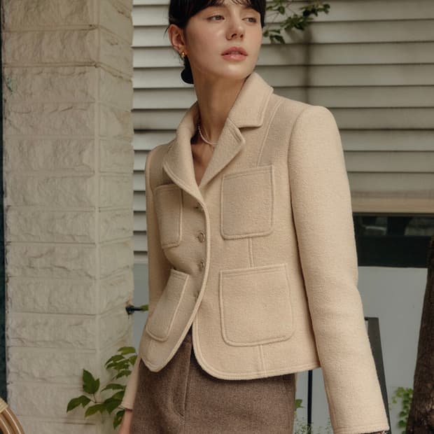 룩캐스트 에버리 울트위드 자켓 23년도