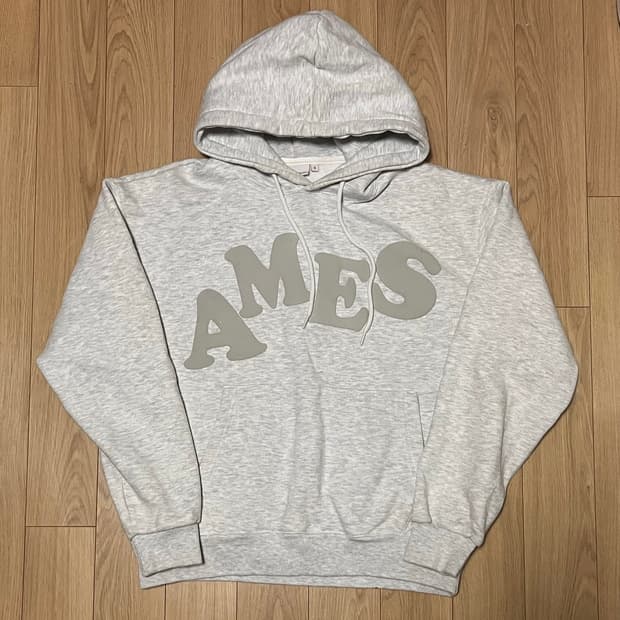 Ames Worldwide 빅 타이포 후드티 S