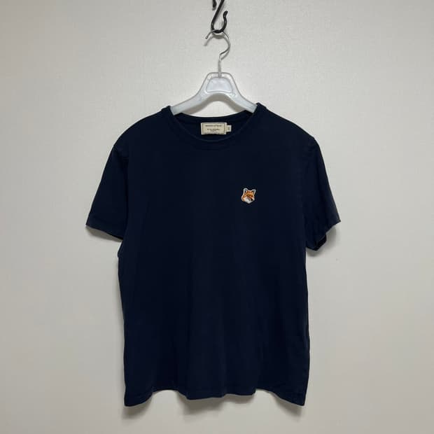 메종키츠네 폭스 반팔 티셔츠 네이비 xs