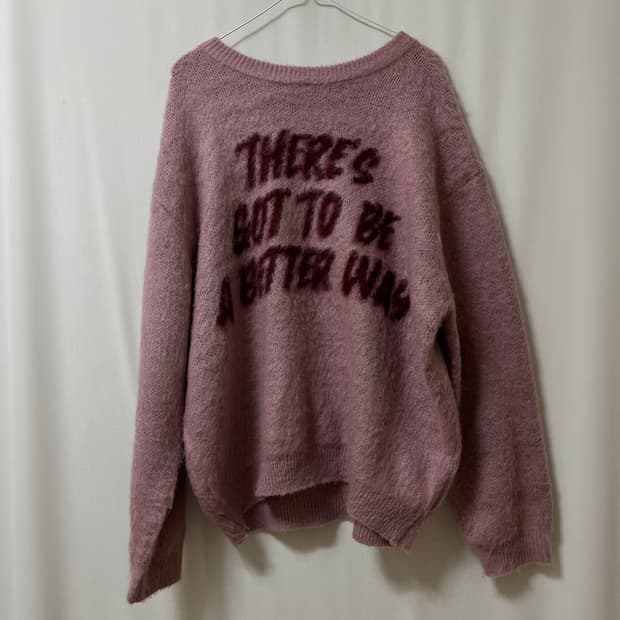 AOMM 앙고라 모헤어 브러쉬 니트 FREE