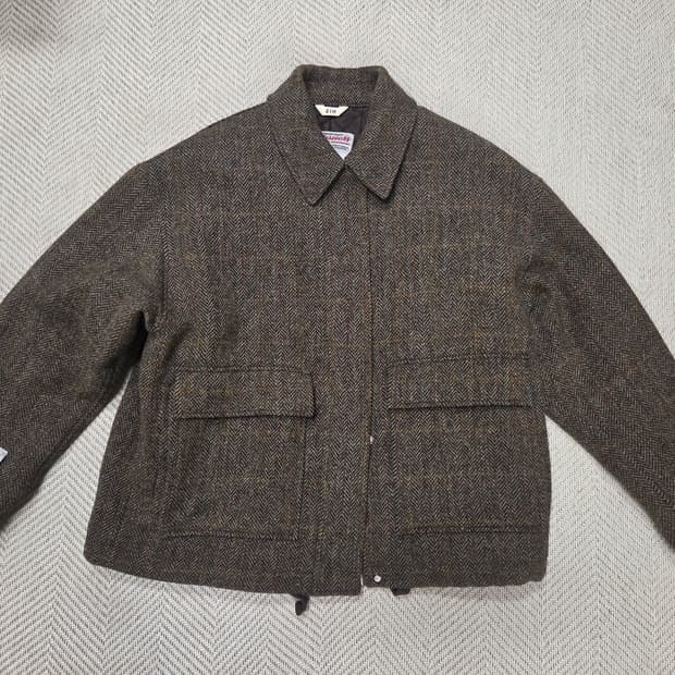 헤지스 해리스트위드 헤링본 자켓