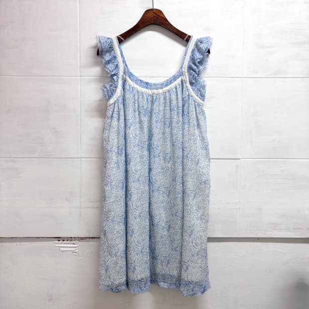 BINDU 에스닉 패턴 히피 쉬폰 원피스