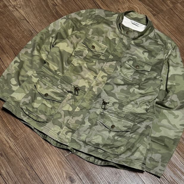 [M] 엘엘빈 카모 플라쥬 밀리터리 쉐르파 자켓