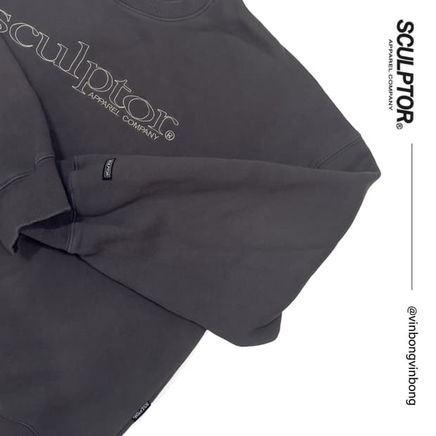 스컬프터 맨투맨 (챠콜)