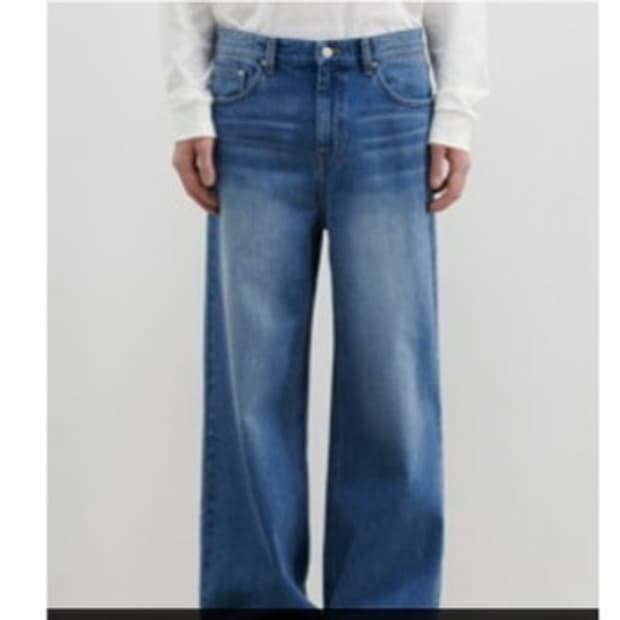 Loose fit denim pants