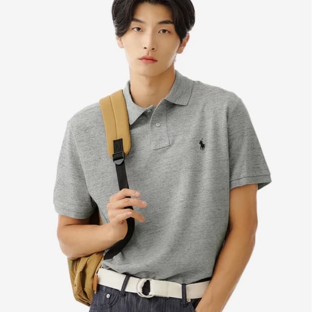 폴로 커스텀 슬림핏 메시 폴로 셔츠