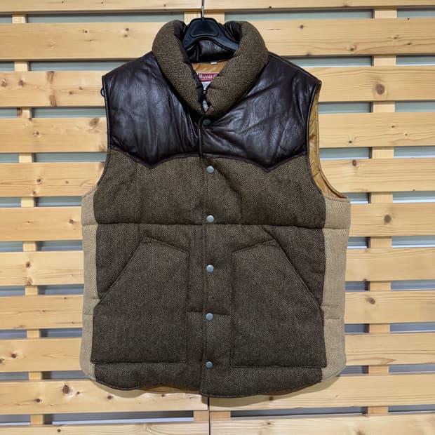 해리스트위드 패딩 쪼끼