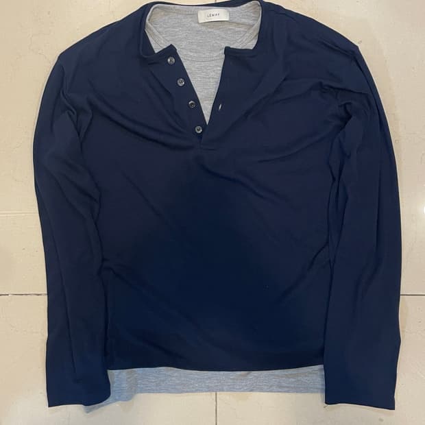 더블 레이어드 헨리넥