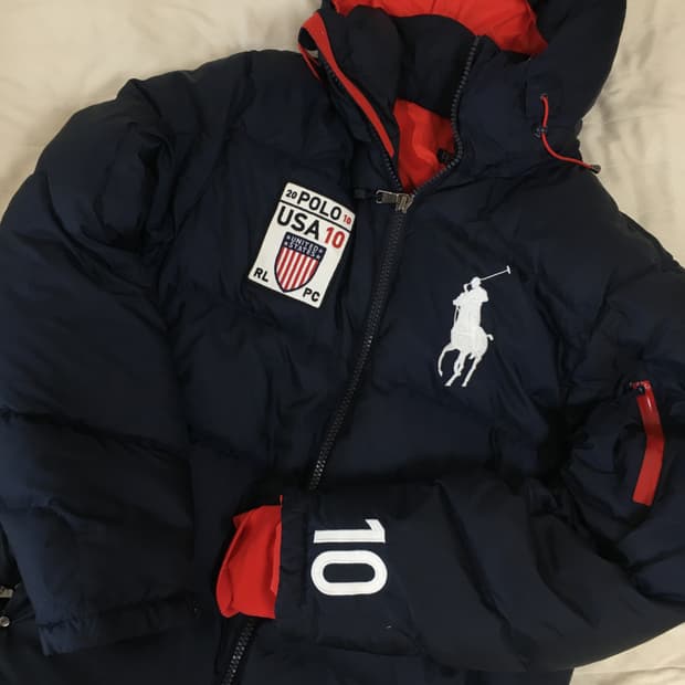 폴로 빅포니 패딩 L