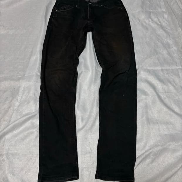 "Semantic Design" Black straight pants