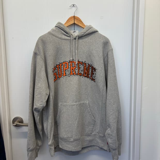 Supreme watermark arch logo hoodie