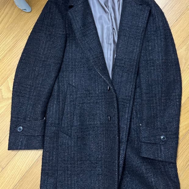 마에스트로 까노니꼬 레글런 알파카 혼방 코트