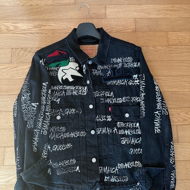 스투시 아워레가시 데님티어스 ttl데님 자켓판매합니다