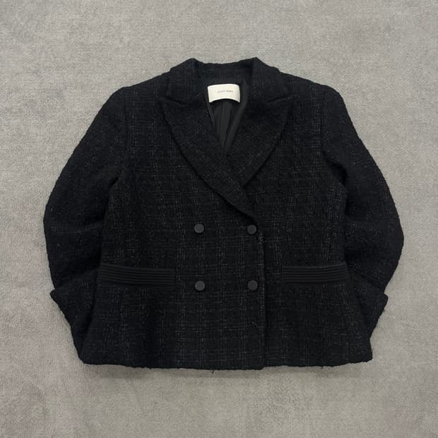 55 아이잗바바 트위드 더블 자켓