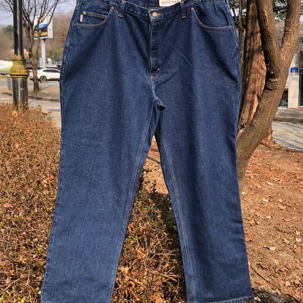 빅사이즈 칼하트 릴렉스드 핏 진청 데님 팬츠 (46X32)