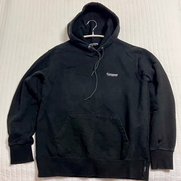 커버낫 검정 후드티