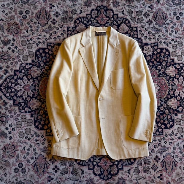 로로피아나 울 리넨 테일러드 자켓 100
