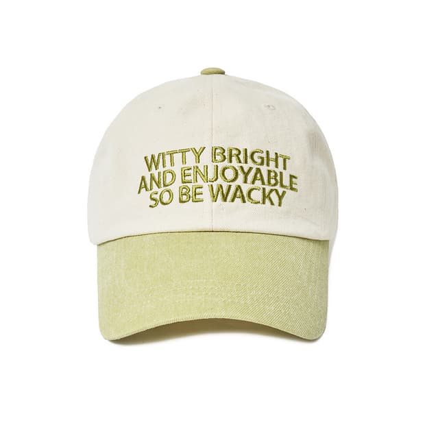 WACKY 웨키 레터링 볼캡 (그린)